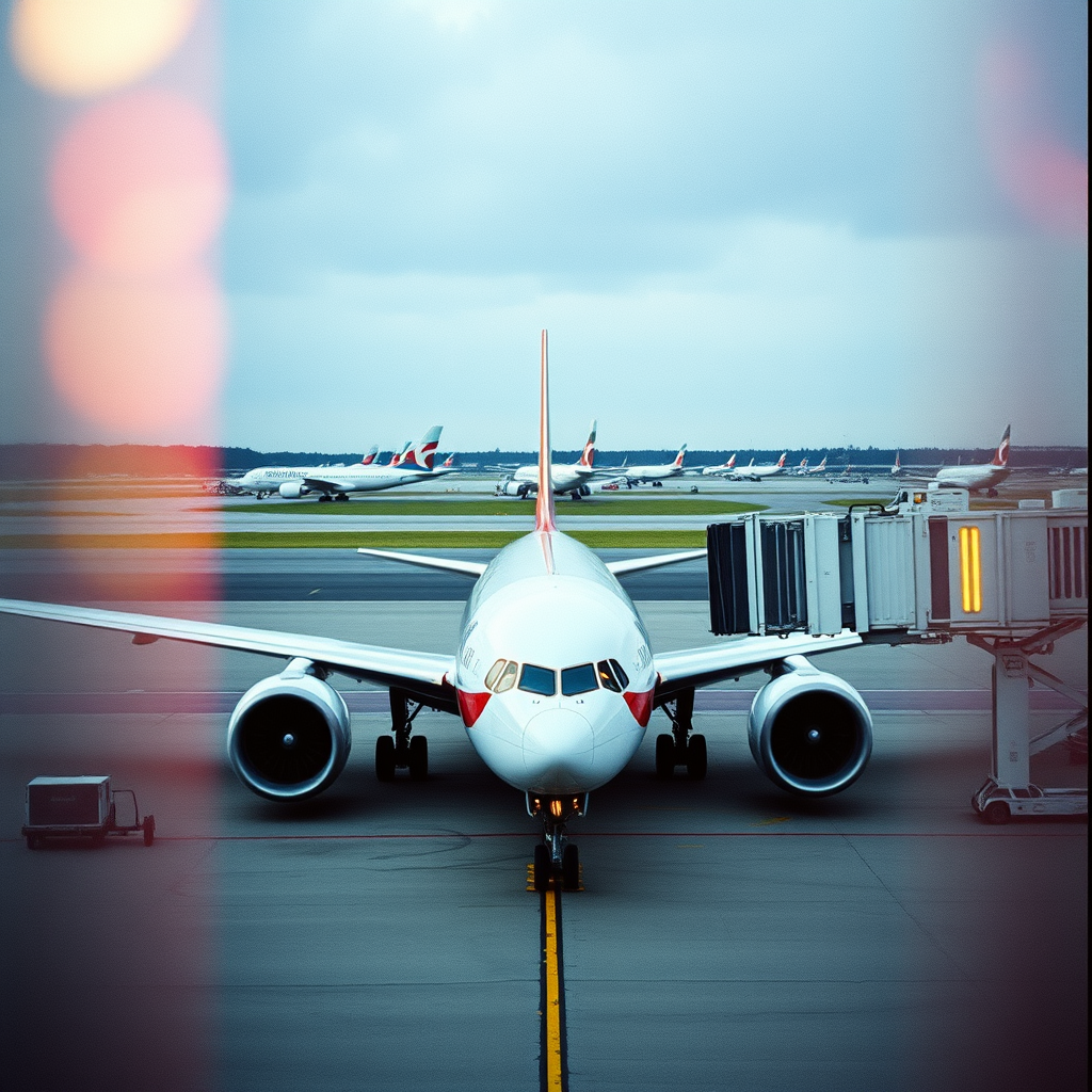Air Pacifico 787 parked at an airport ramp